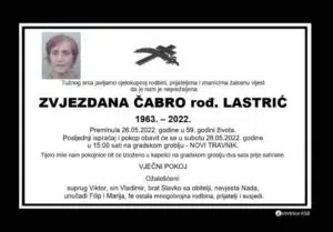 Preminula Zvjezdana Čabro