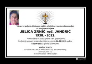 Preminula Jelica Zrnić