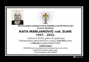 Preminula Kata Marijanović