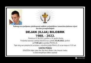 Preminuo Dejan Bilobrk