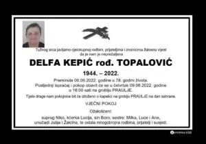 Preminula Delfa Kepić