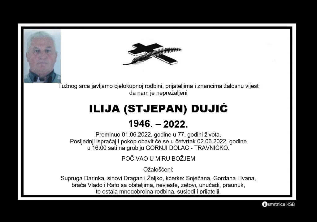 Preminuo Ilija Dujić