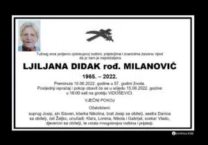 Preminula Ljiljana Didak