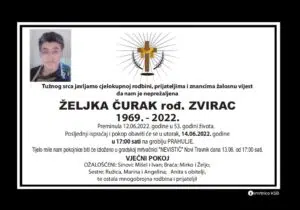 Preminula Željka Čurak
