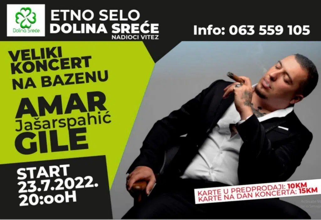 Etno selo ”Dolina Sreće” u Vitezu/ Veliki koncert Amar Jašarshapić Gile