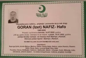 Preminuo Nafiz Goran