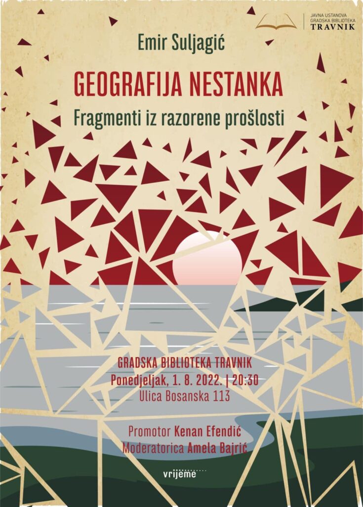promocija knjige „geografija nestanka“ autora emira suljagića