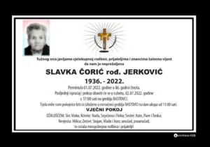Preminula Slavka Čorić