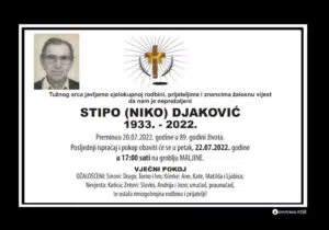 Preminuo Stipo Djaković