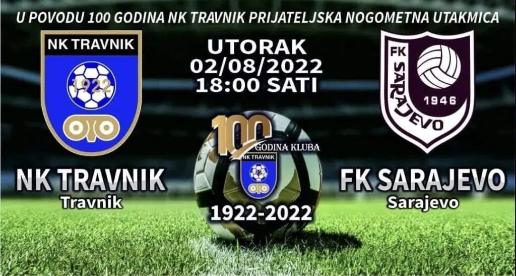 Danas prijateljska utakmica NK Travnik – FK Sarajevo