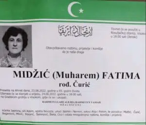 Preminula Fatima Midžić