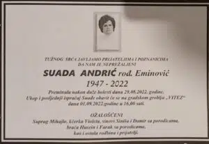 Preminula Suada Andrić