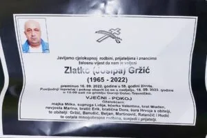 Preminuo Zlatko Gržić