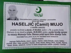 Preminuo Mujo Haseljić