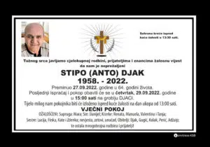 Preminuo Stipo Djak