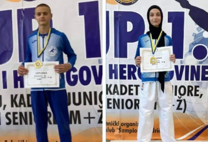 (FOTO) Sara i Ali su ponos Travnika / Travnički karatisti izborili nastup na Svjetskom prvenstvu u karateu