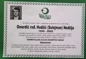 Preminula Nedžija Omerdić