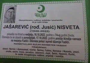 Preminula Nisveta Jašarević