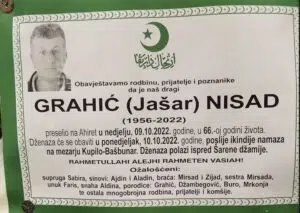 Preminuo Nisad Grahić