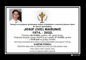 Preminuo Josip Mašunić
