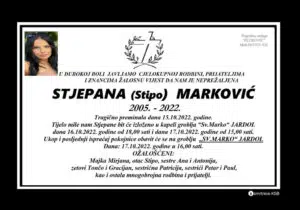 Preminula Stjepana Marković
