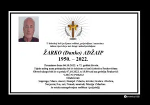 Preminuo Žarko Adžaip