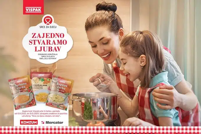 Vispak, Konzum i Mercator zajedno „stvaraju ljubav“ za djecu oboljelu od raka