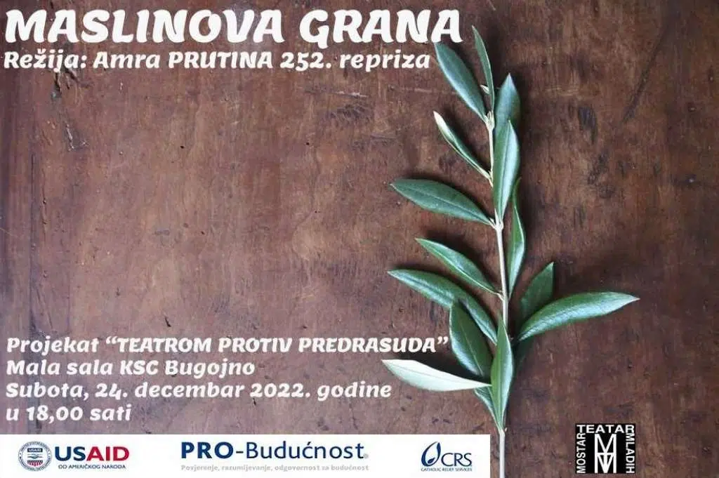 Teatrom protiv predrasuda: ‘Maslinova grana’ večeras u Bugojnu