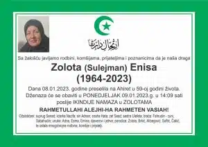 Preminula Enisa Zolota