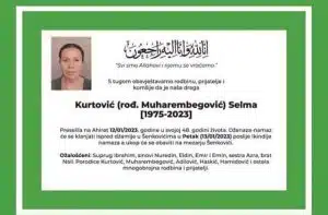 Preminula Selma Kurtović