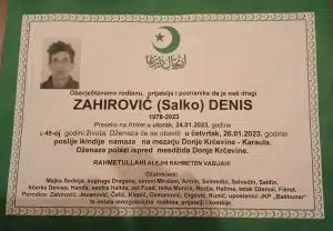 Preminuo Denis Zahirović