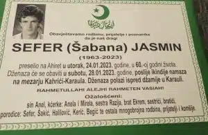 Preminuo Jasmin Sefer