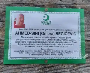 Napustio nas je kolega Ahmed Begičević