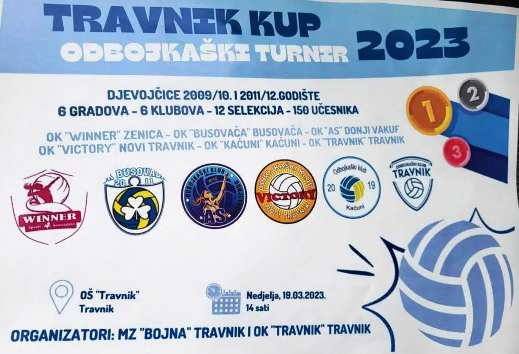 Odbojkaški turnir “TRAVNIK KUP 2023”