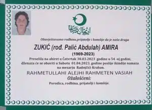 Preminula Amira Zukić
