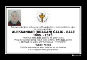 Preminuo Aleksandar Čalić - Sale