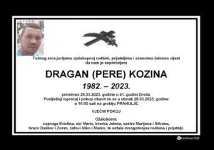 Preminuo Dragan Kozina