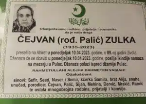 Preminula Zulka Čejvan