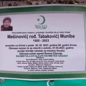 Preminula Muniba Mešinović