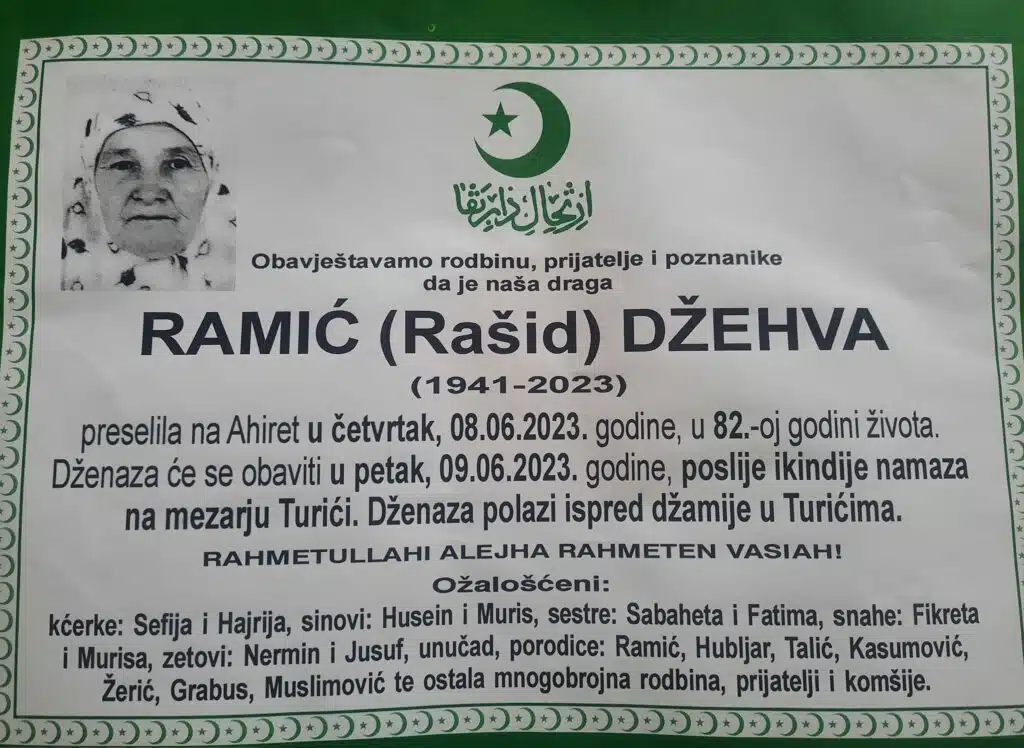 Preminula Džehva Ramić