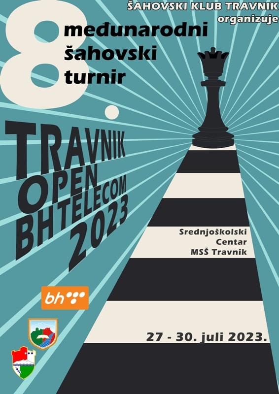 8. međunarodni šhovski turniri "travnik-open 2023."