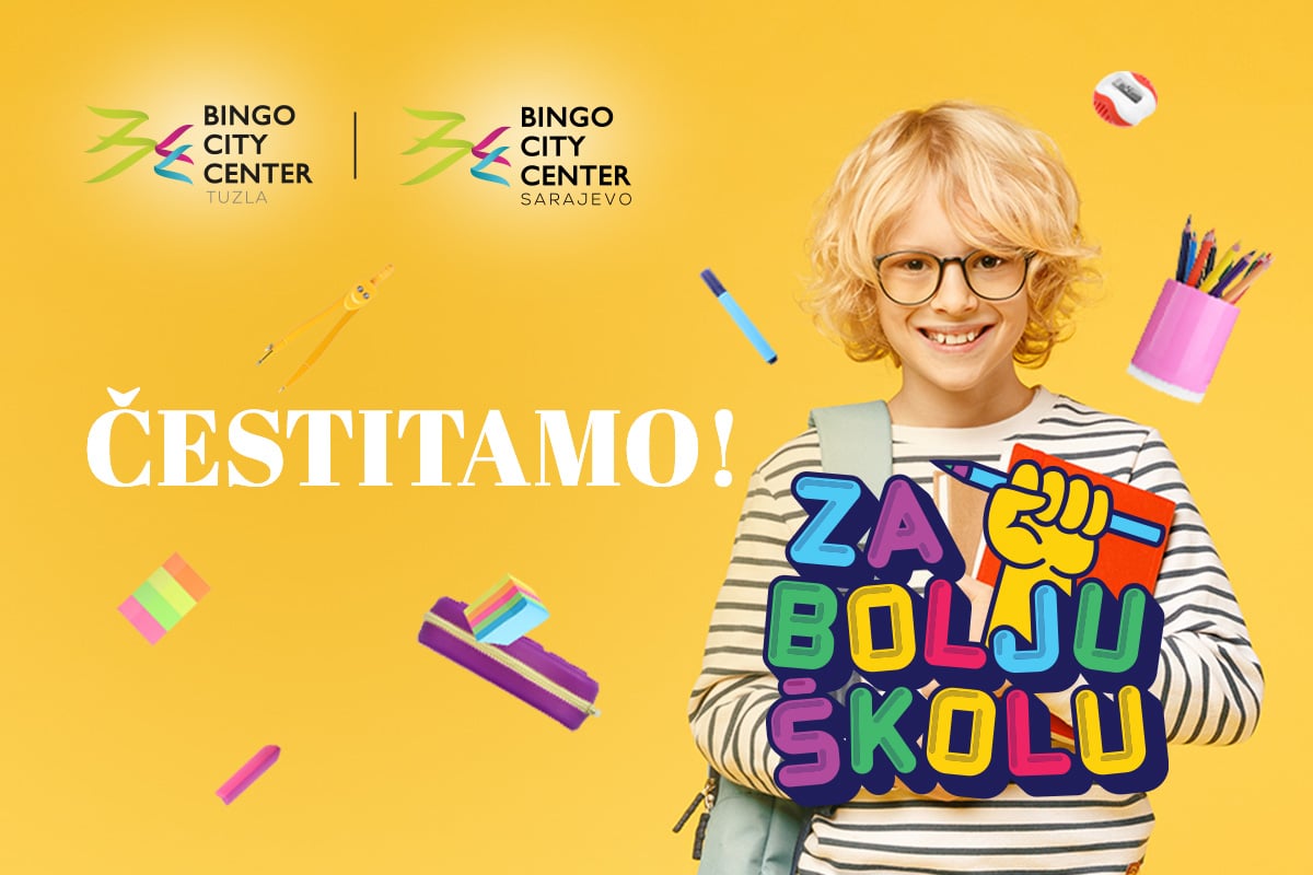 Bingo City Centri u Sarajevu i Tuzli donirali po 10.000 KM dvjema osnovnim školama