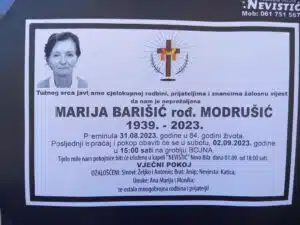 Preminula Marija Barišić