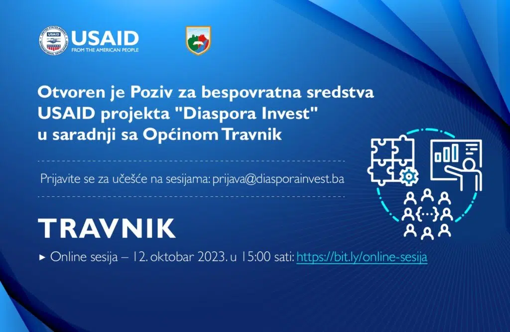 “Diaspora Invest” – Bespovratna sredstva u iznosu od 15 do 70 hiljada KM