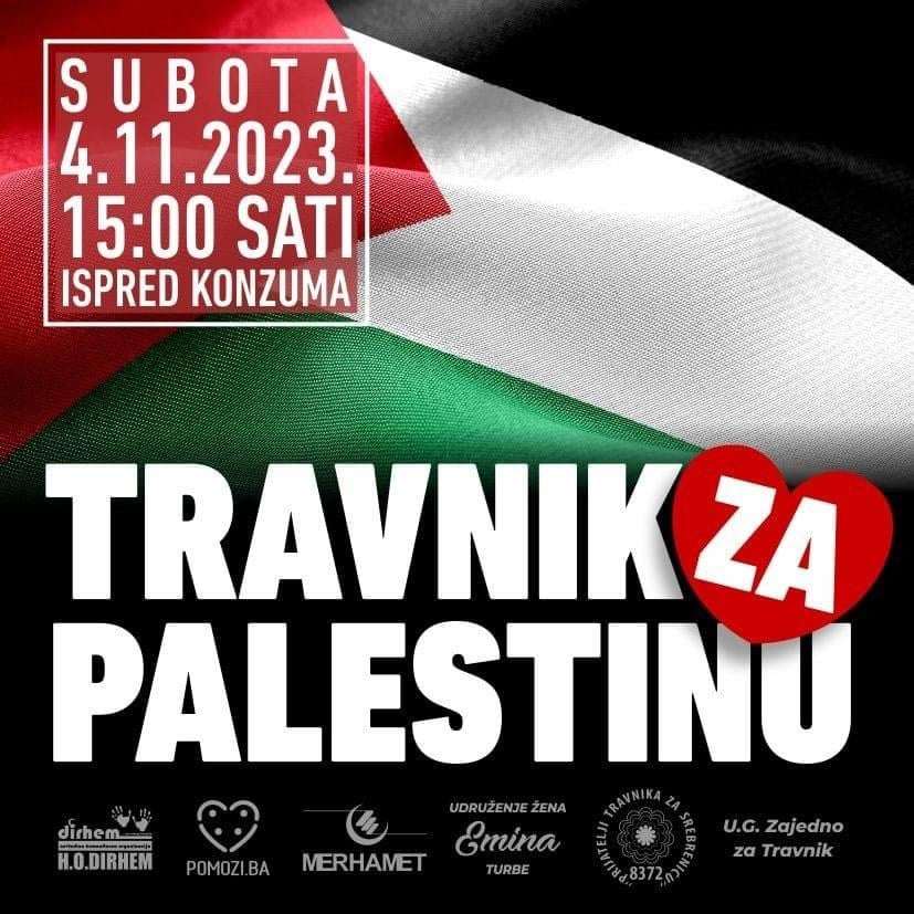 sutra skup i šetnja podrške „travnik za palestinu“