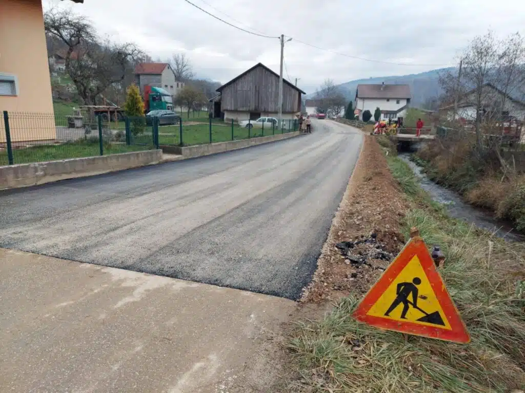 Rekonstrukcija puta Turbe – Karaula/ Radovi pri kraju
