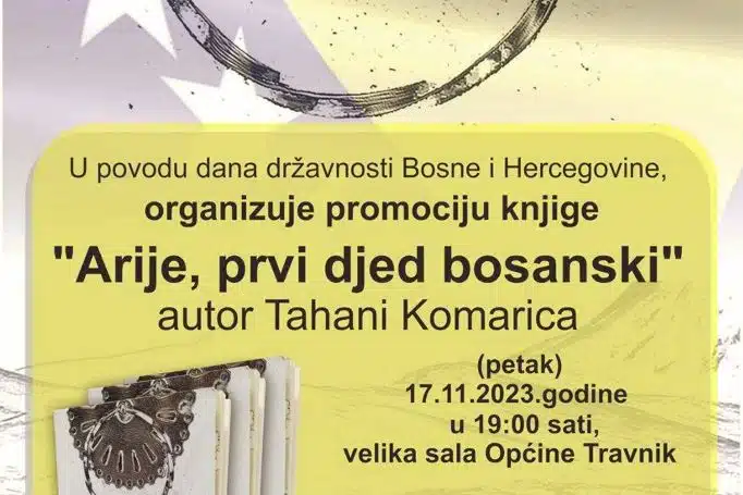UDRUŽENJE “306” / Sutra u Travniku promocija knjige “Arije, prvi djed bosanski”