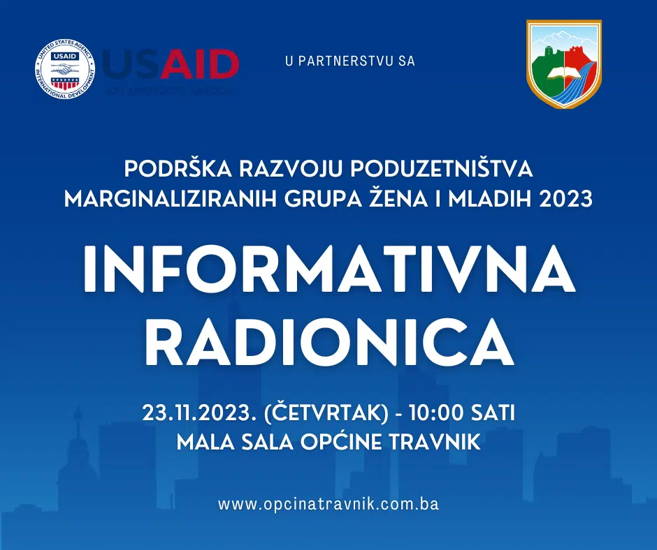 Poziv Travničanima / Od 10 do 12 hiljada KM za pokretanje vlastitog biznisa