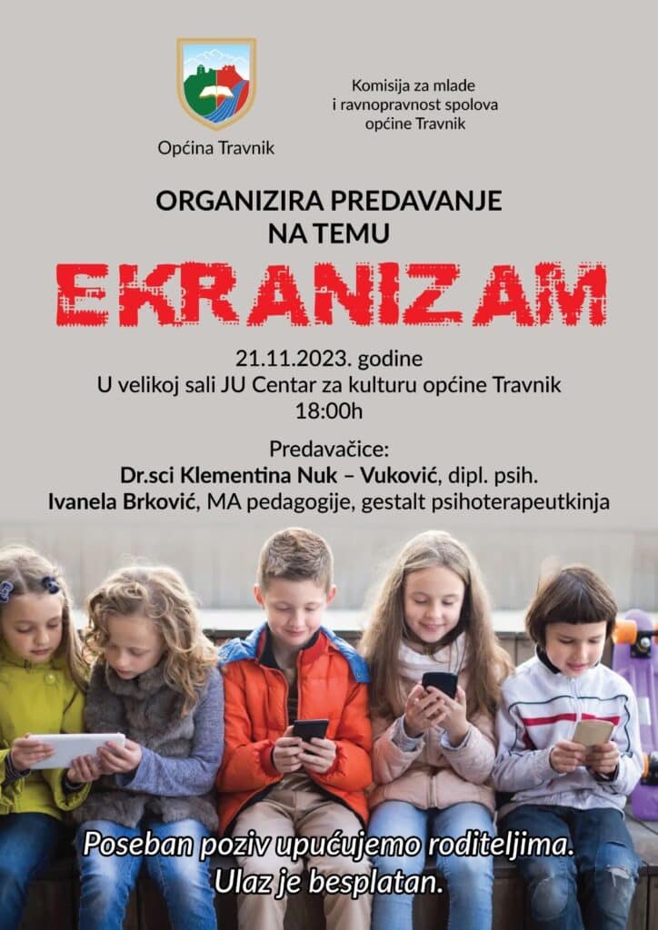 Večeras u Travniku predavanje na temu “Ekranizam”