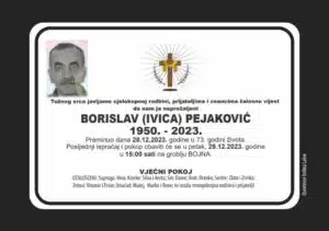 Preminuo Borislav Pejaković